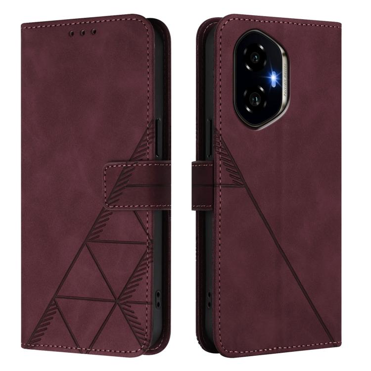 For Honor 300 Crossbody 3D Embossed Flip Leather Phone Case