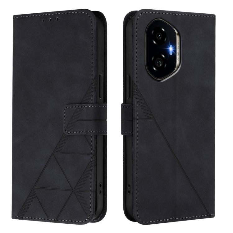 For Honor 300 Crossbody 3D Embossed Flip Leather Phone Case