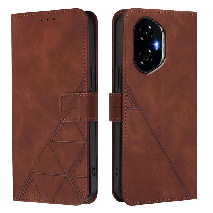For Honor 300 Crossbody 3D Embossed Flip Leather Phone Case