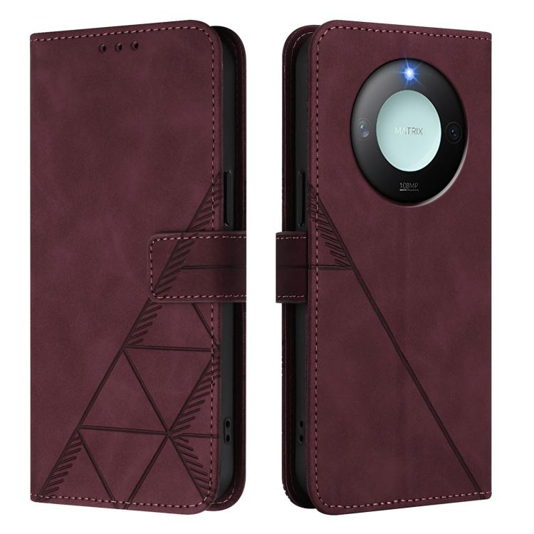 For Honor X9C Smart Global Crossbody 3D Embossed Flip Leather Phone Case