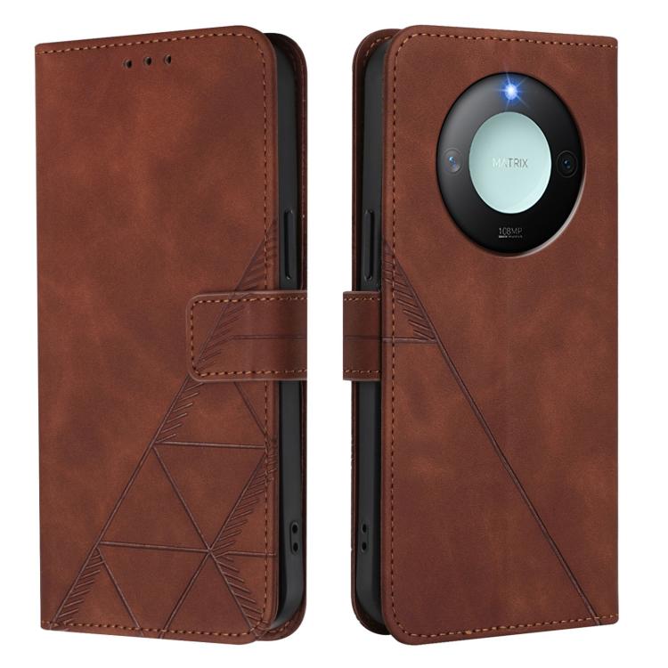 For Honor X9C Smart Global Crossbody 3D Embossed Flip Leather Phone Case