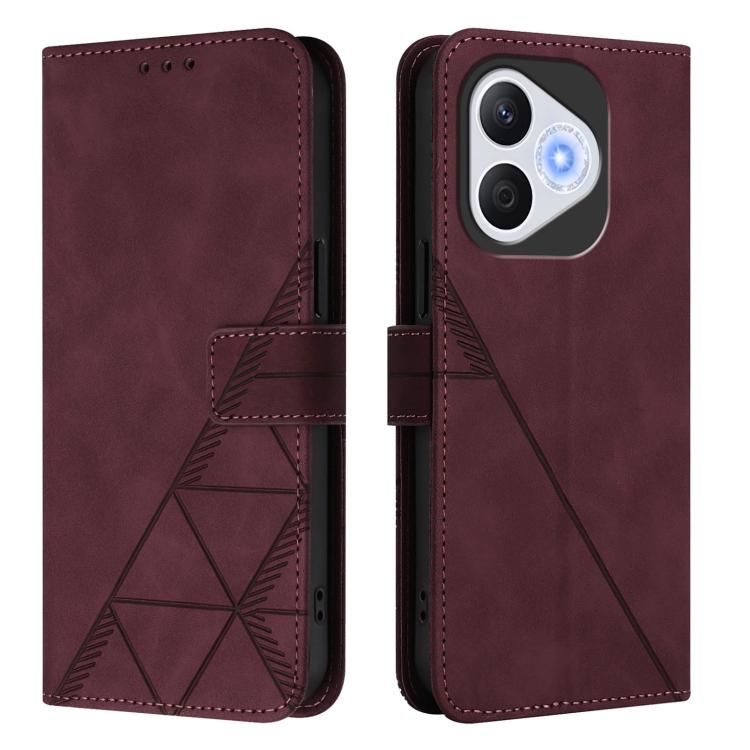 For Honor 400 Lite Global Crossbody 3D Embossed Flip Leather Phone Case