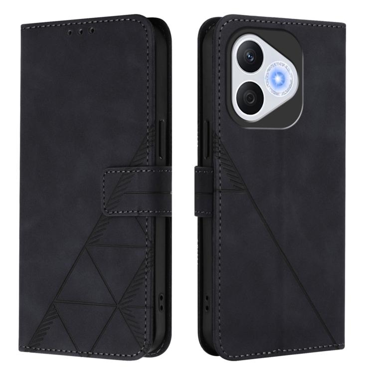 For Honor 400 Lite Global Crossbody 3D Embossed Flip Leather Phone Case