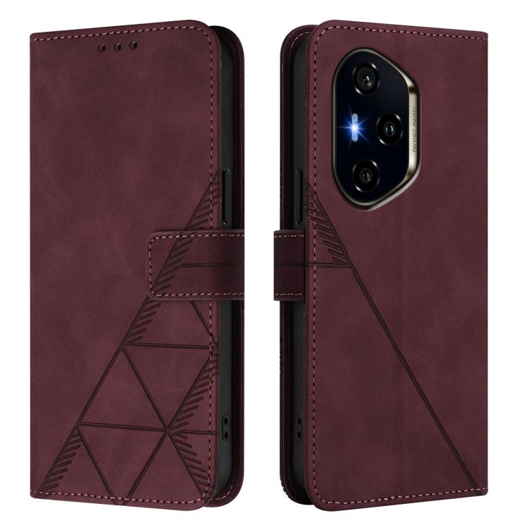 For Honor 400 Global 156.5mm Crossbody 3D Embossed Flip Leather Phone Case