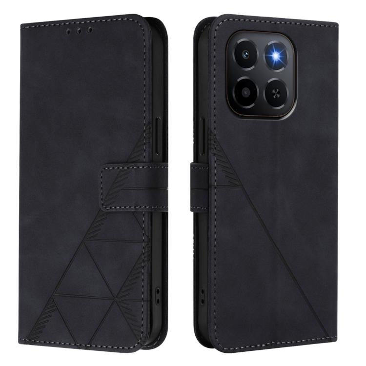 For Honor X6c 4G Crossbody 3D Embossed Flip Leather Phone Case
