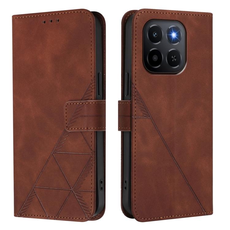 For Honor X6c 4G Crossbody 3D Embossed Flip Leather Phone Case