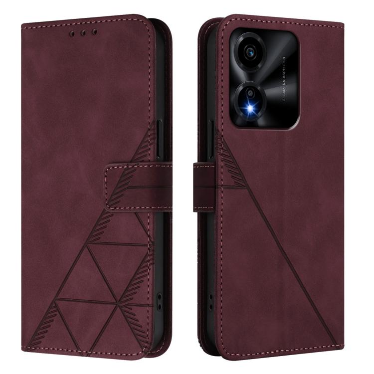 For Honor X5c Plus Crossbody 3D Embossed Flip Leather Phone Case