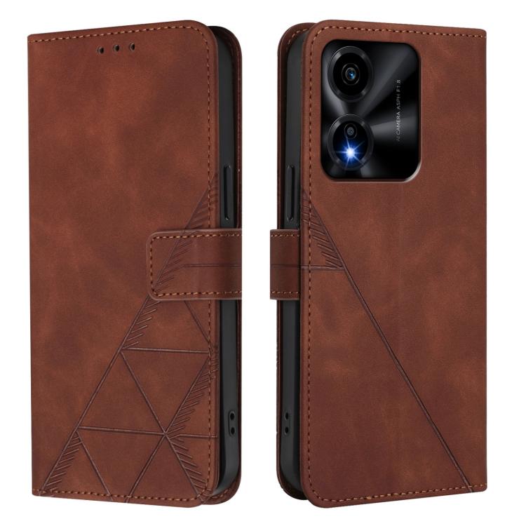 For Honor X5c Plus Crossbody 3D Embossed Flip Leather Phone Case