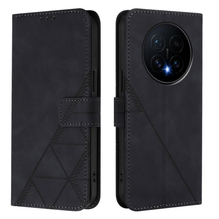 For Honor Magic8 Crossbody 3D Embossed Flip Leather Phone Case
