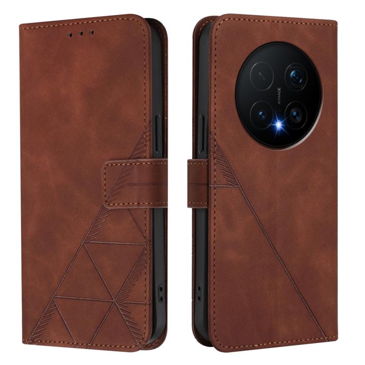 For Honor Magic8 Pro Crossbody 3D Embossed Flip Leather Phone Case