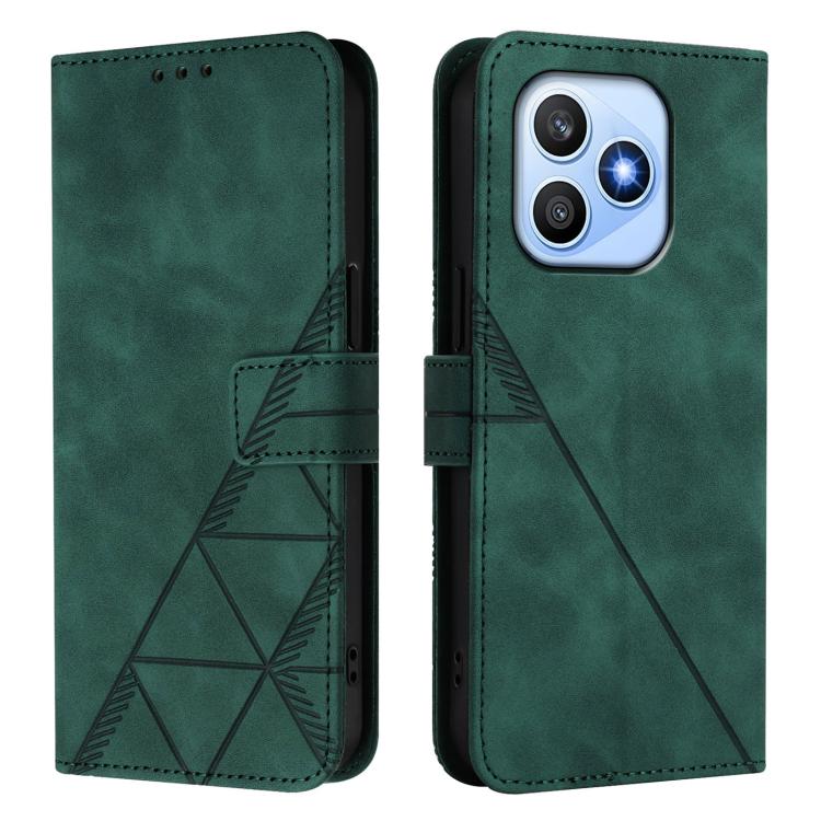 For Honor X8d 4G Global Crossbody 3D Embossed Flip Leather Phone Case