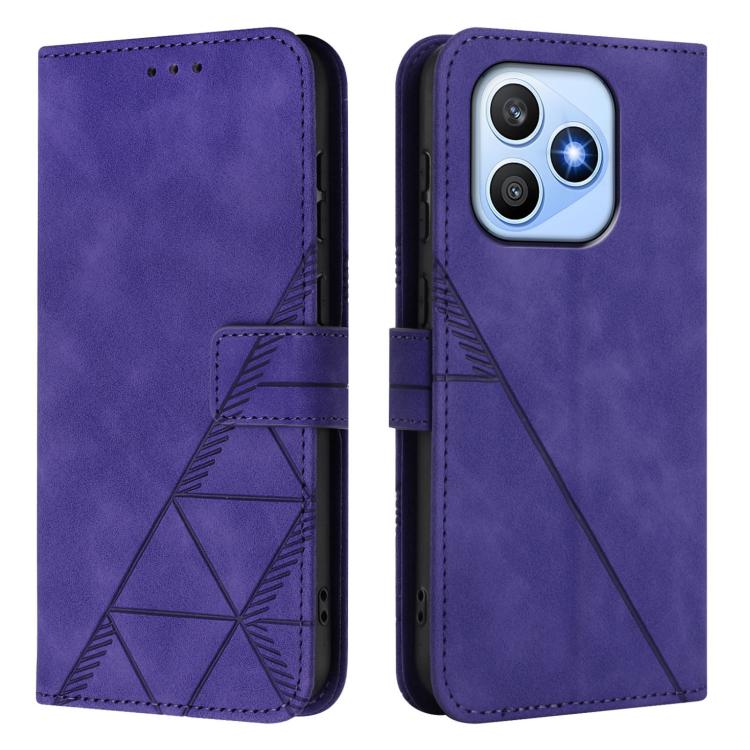 For Honor X8d 4G Global Crossbody 3D Embossed Flip Leather Phone Case