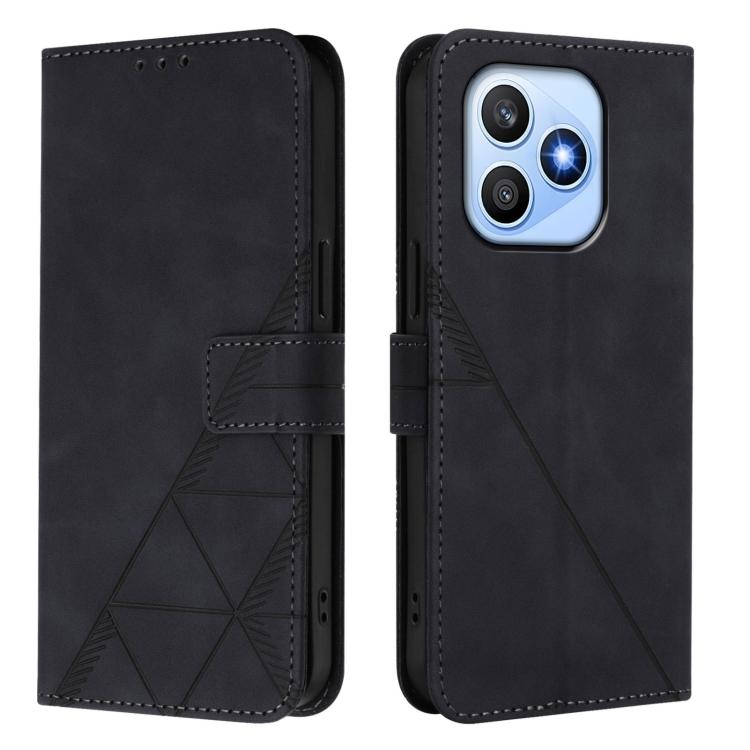 For Honor X8d 4G Global Crossbody 3D Embossed Flip Leather Phone Case