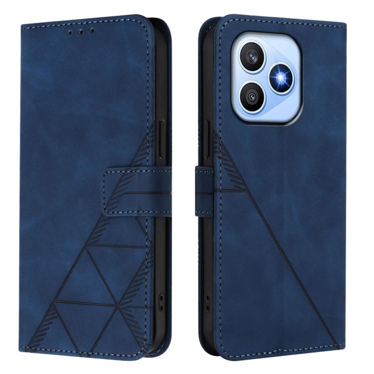 For Honor X8d 4G Global Crossbody 3D Embossed Flip Leather Phone Case