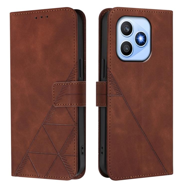 For Honor X8d 4G Global Crossbody 3D Embossed Flip Leather Phone Case