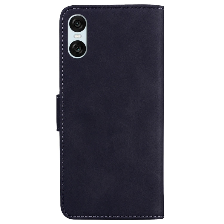 For Sony Xperia 10 VI Skin Feel Pure Color Flip Leather Phone Case