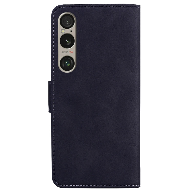 For Sony Xperia 1 VI Skin Feel Pure Color Flip Leather Phone Case