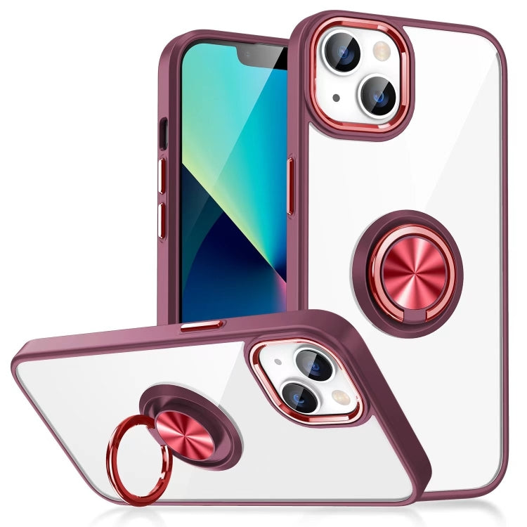 Ring Holder TPU Acrylic Phone Case For iPhone 15