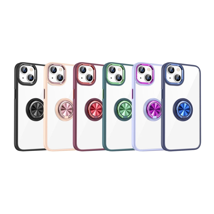 Ring Holder TPU Acrylic Phone Case For iPhone 15