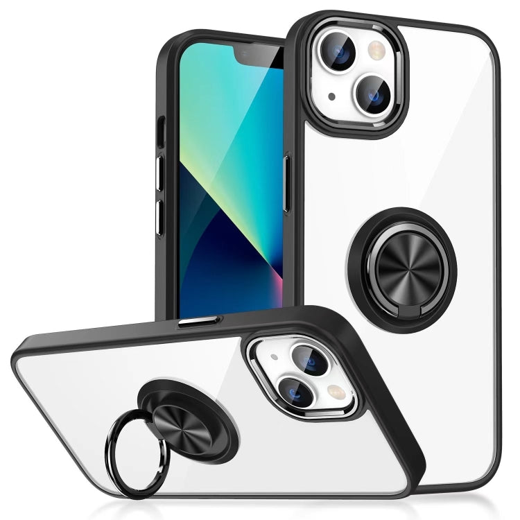 Ring Holder TPU Acrylic Phone Case For iPhone 15