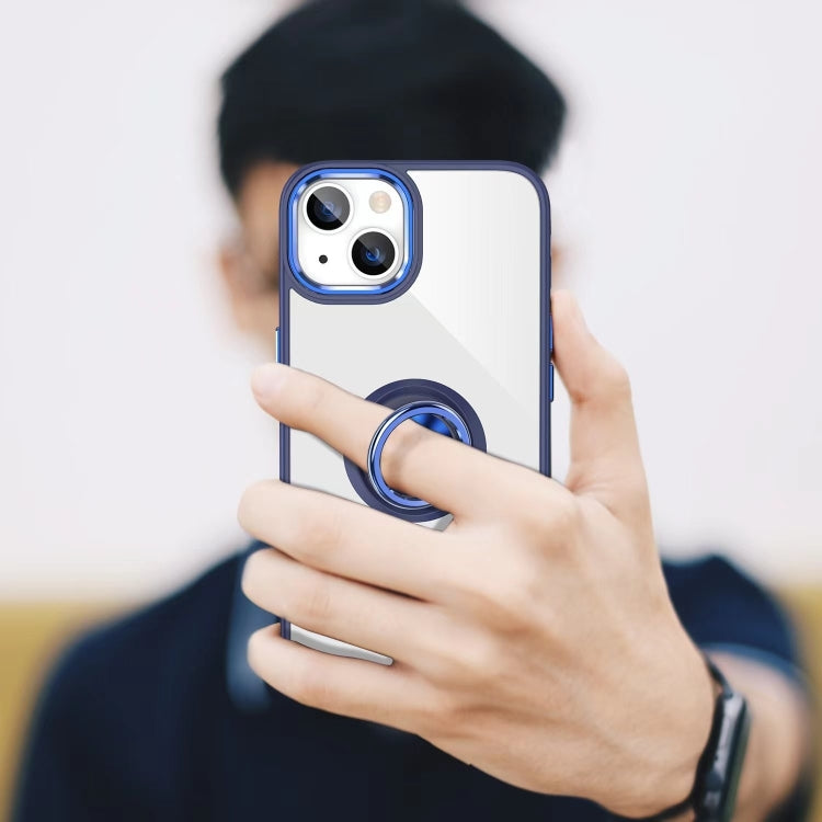 Ring Holder TPU Acrylic Phone Case For iPhone 15