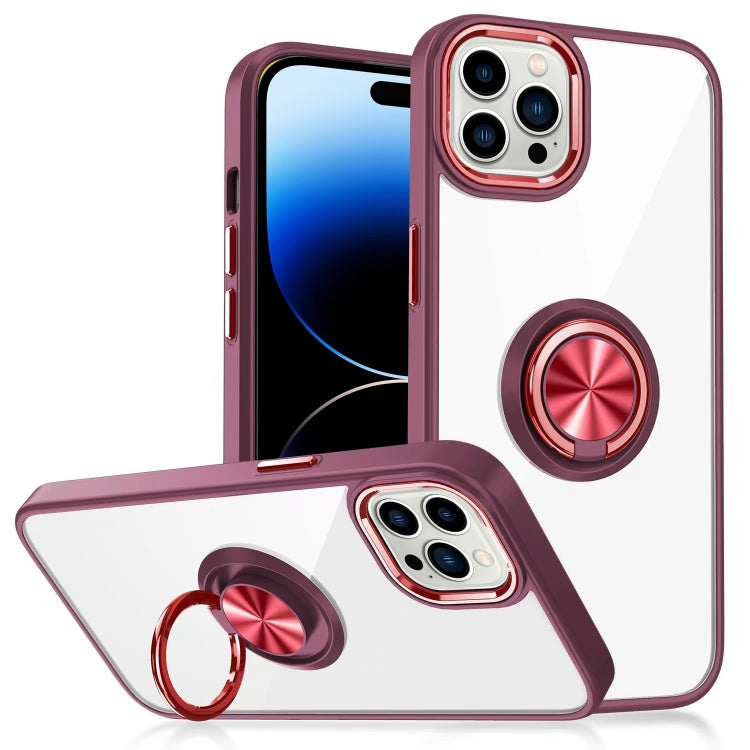 Ring Holder TPU Acrylic Phone Case For iPhone 15