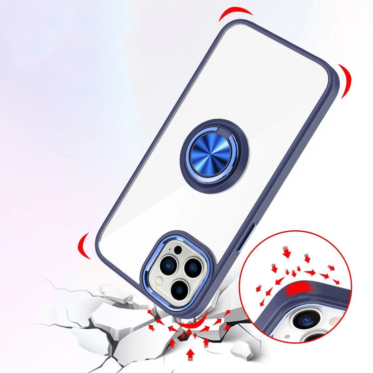 Ring Holder TPU Acrylic Phone Case For iPhone 15