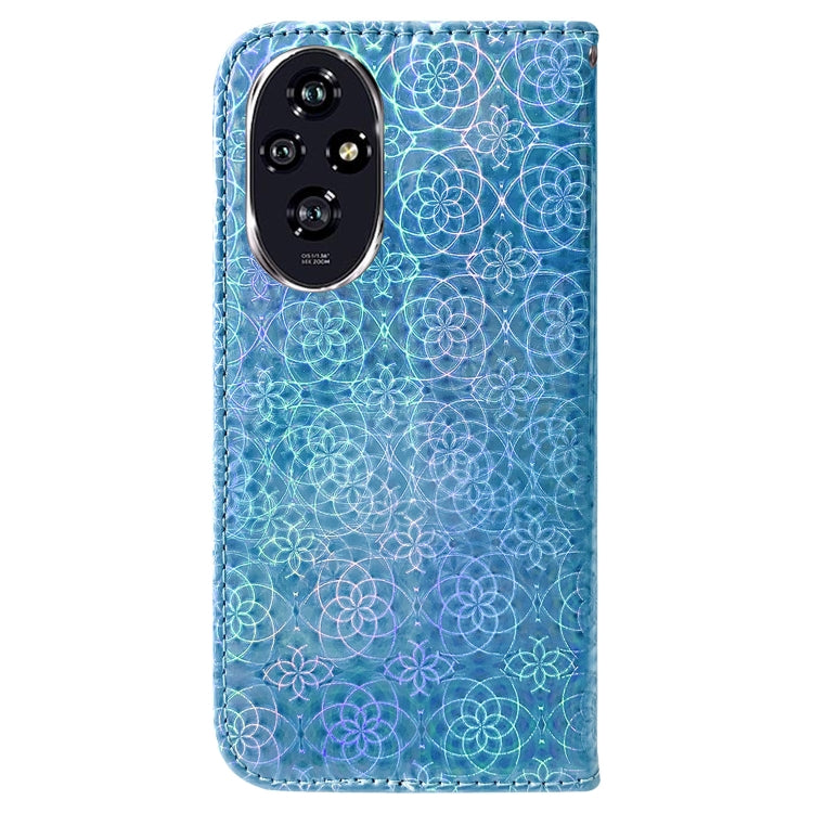 For Honor 200 5G Colorful Magnetic Buckle Leather Phone Case