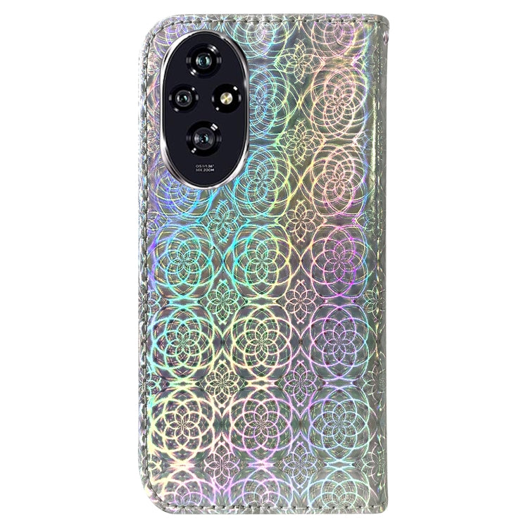 For Honor 200 5G Colorful Magnetic Buckle Leather Phone Case