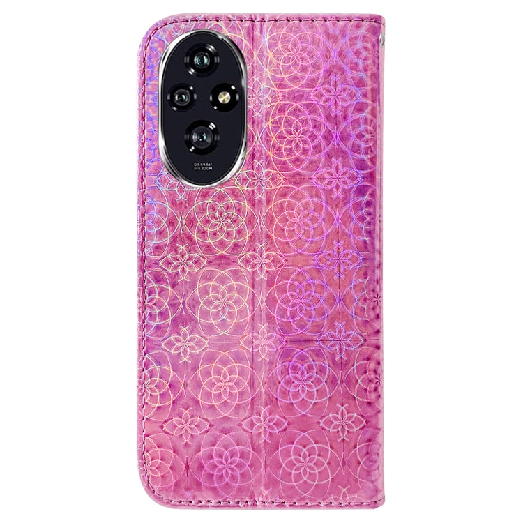 For Honor 200 5G Colorful Magnetic Buckle Leather Phone Case