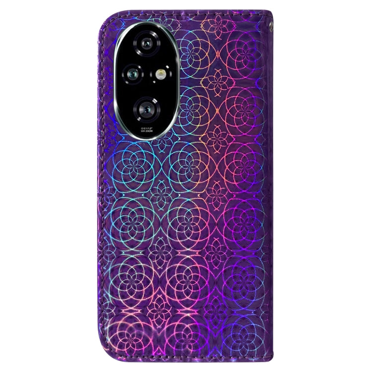 For Honor 200 Pro 5G Colorful Magnetic Buckle Leather Phone Case