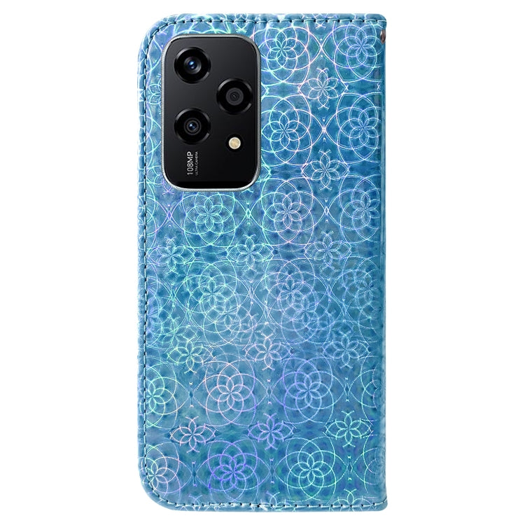 For Honor 200 Lite Global Colorful Magnetic Buckle Leather Phone Case