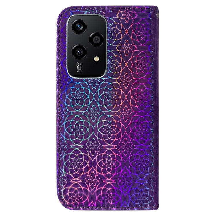 For Honor 200 Lite Global Colorful Magnetic Buckle Leather Phone Case