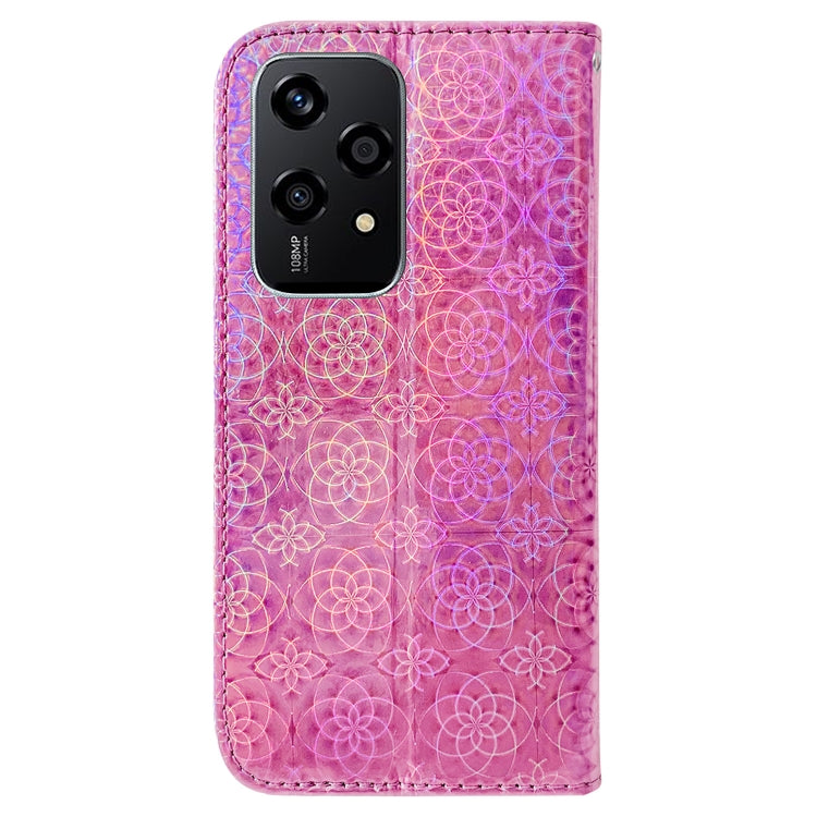 For Honor 200 Lite Global Colorful Magnetic Buckle Leather Phone Case
