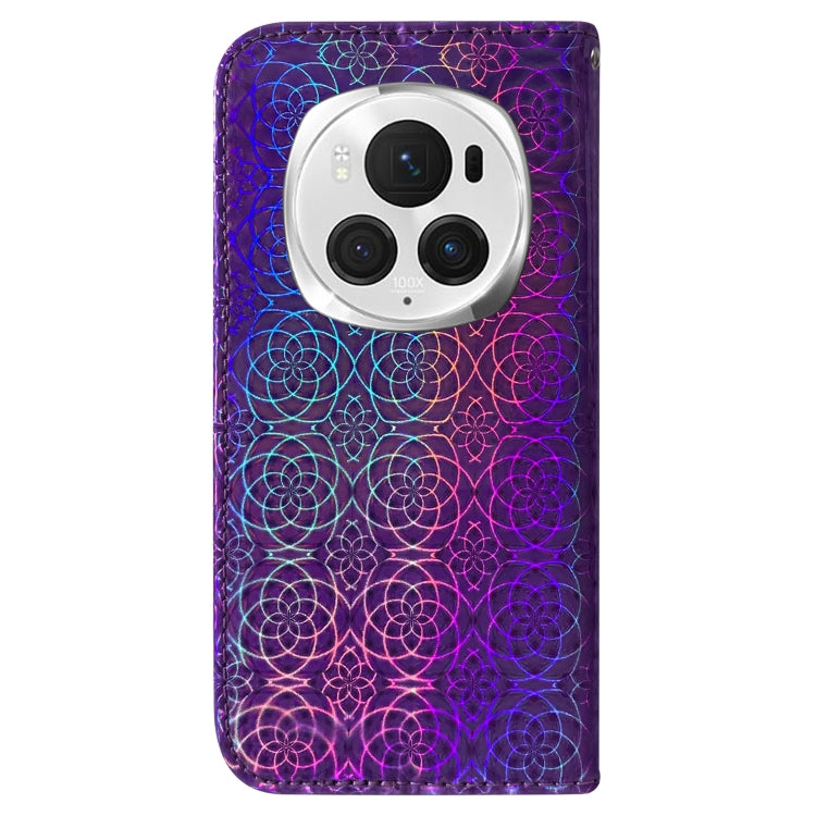 For Honor Magic6 Pro Colorful Magnetic Buckle Leather Phone Case
