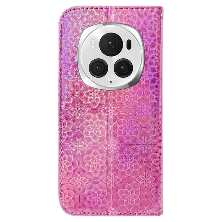For Honor Magic6 Pro Colorful Magnetic Buckle Leather Phone Case