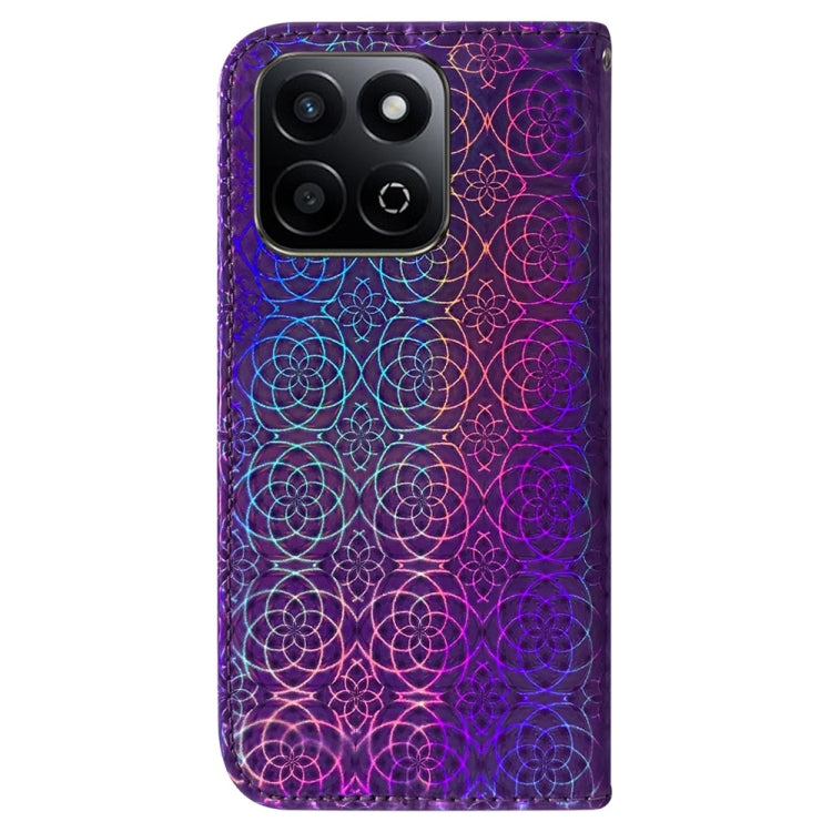 For Honor Play 60 Plus Colorful Magnetic Buckle Leather Phone Case