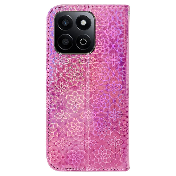 For Honor Play 60 Plus Colorful Magnetic Buckle Leather Phone Case