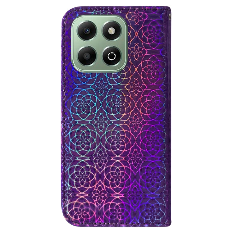 For Honor X6b Colorful Magnetic Buckle Leather Phone Case