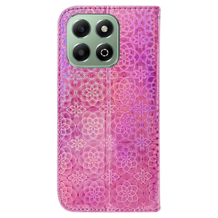 For Honor X6b Colorful Magnetic Buckle Leather Phone Case