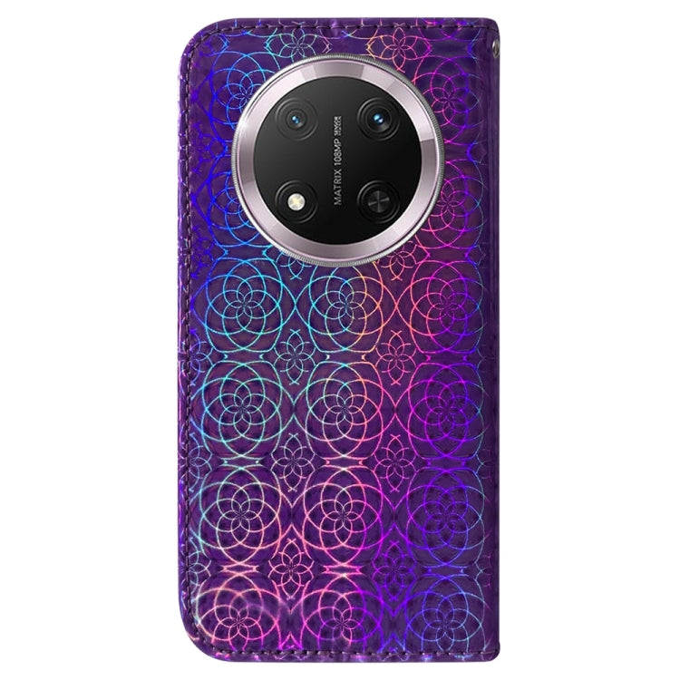 For Honor X9c Colorful Magnetic Buckle Leather Phone Case