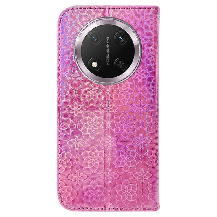 For Honor X9c Colorful Magnetic Buckle Leather Phone Case