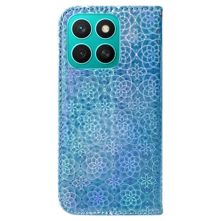 For Honor X8c 4G Colorful Magnetic Buckle Leather Phone Case