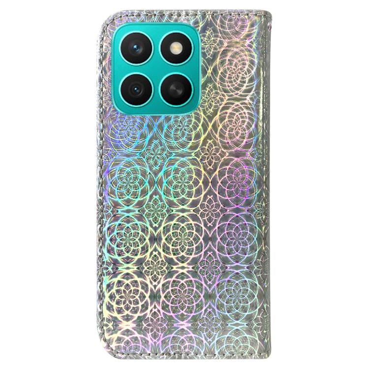 For Honor X8c 4G Colorful Magnetic Buckle Leather Phone Case