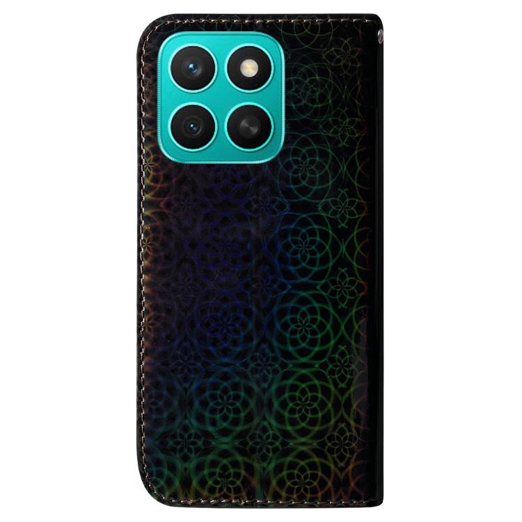 For Honor X8c 4G Colorful Magnetic Buckle Leather Phone Case