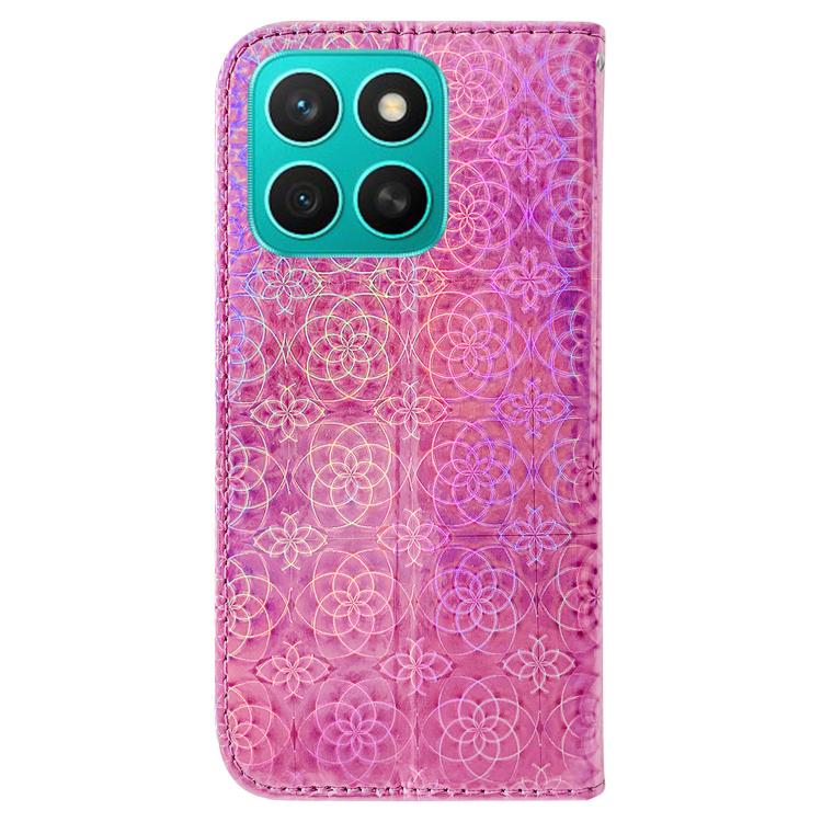 For Honor X8c 4G Colorful Magnetic Buckle Leather Phone Case