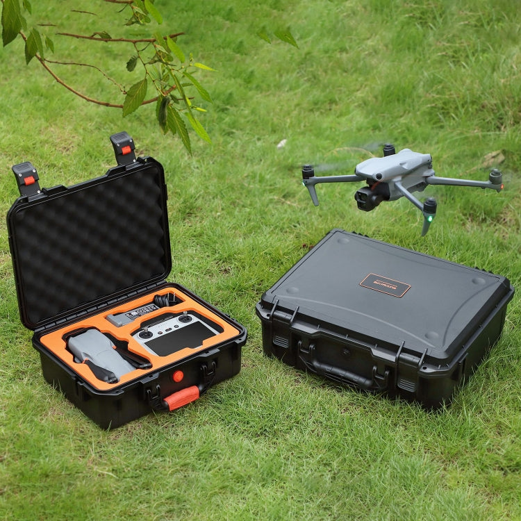 For DJI Air 3 Sunnylife Safety Carrying Case Large Capacity Waterproof Shock-proof Hard Travel Case
