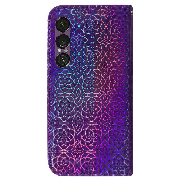 For Sony Xperia 1 VII Colorful Magnetic Buckle Leather Phone Case