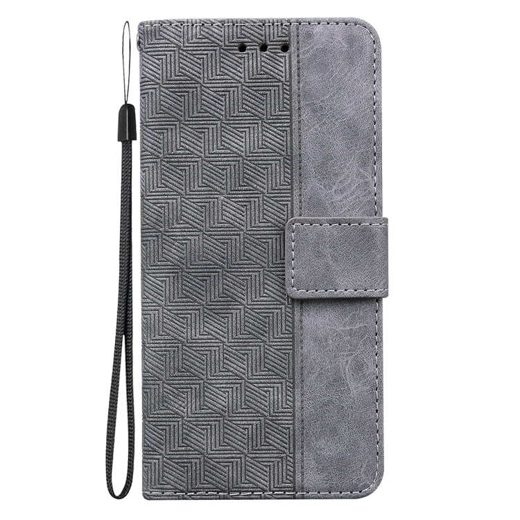 For Honor Magic6 Pro Geometric Embossed Leather Phone Case