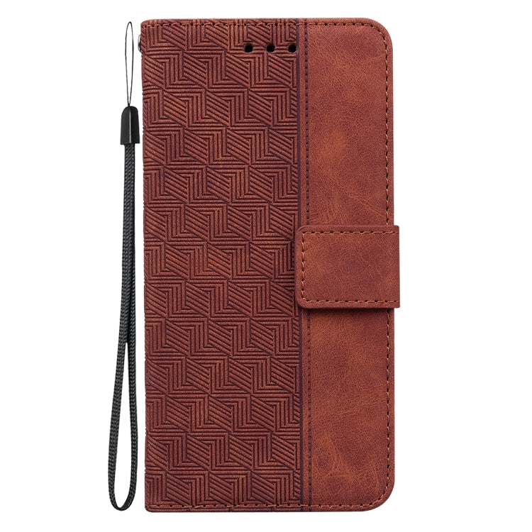For Honor 200 Geometric Embossed Leather Phone Case